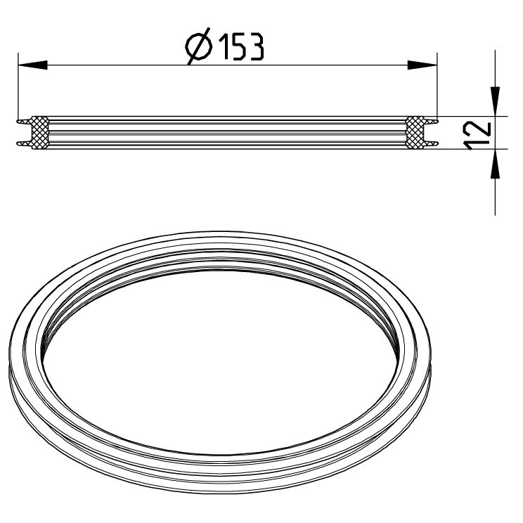 Line Drawing - Spare parts-trap