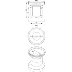 Line Drawing - Water trap-160